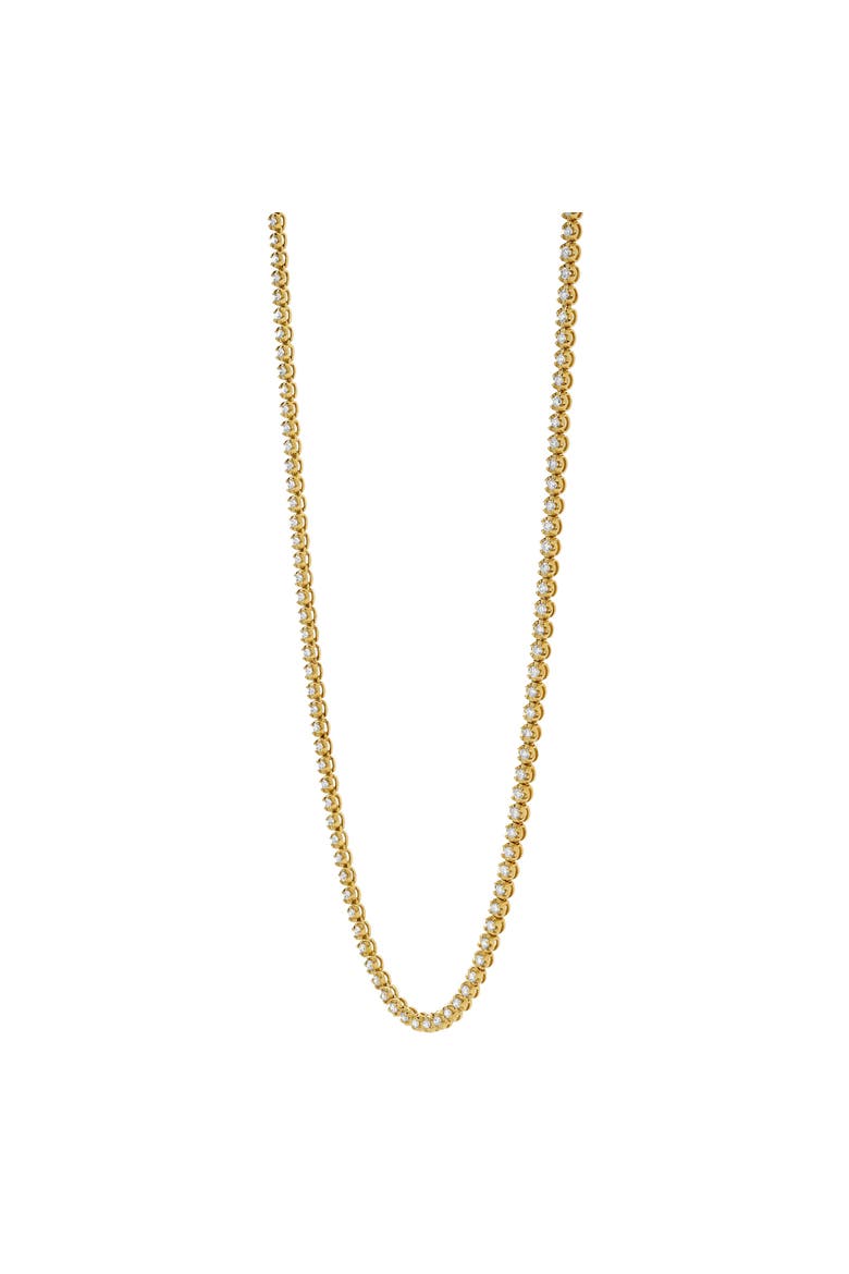 LMJ 14K Yellow Gold Diamond Tennis Chain - 4 Carats, Alternate, color, 14K Yellow Gold