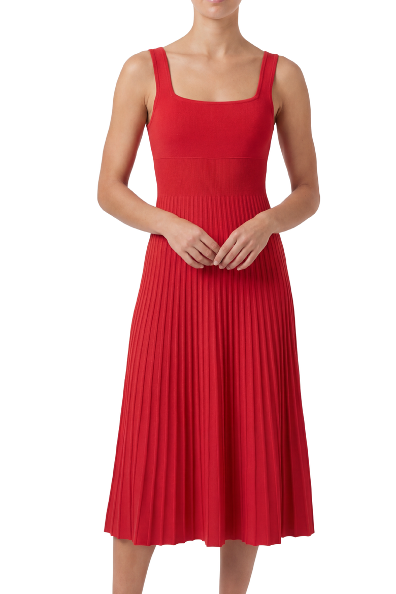 Women's Eden Sheer Cocktail Dress, Alternate, color, Red