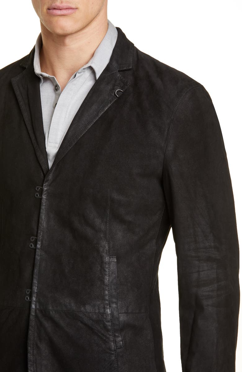 John Varvatos Slim Fit Suede Blazer, Alternate, color, 