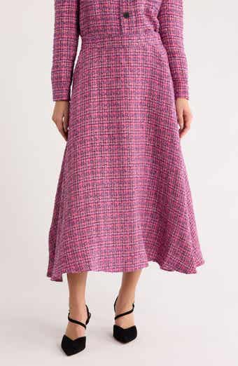 AREA STARS Birdie Tweed A-Line Skirt