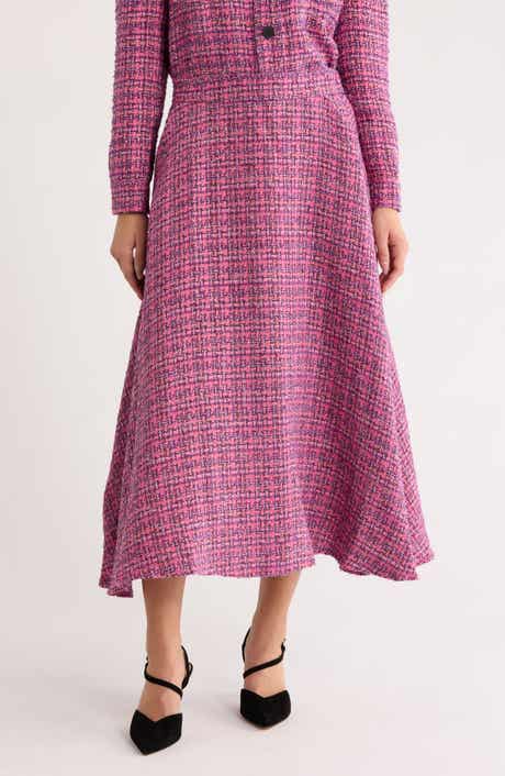 AREA STARS Birdie Tweed A-Line Skirt