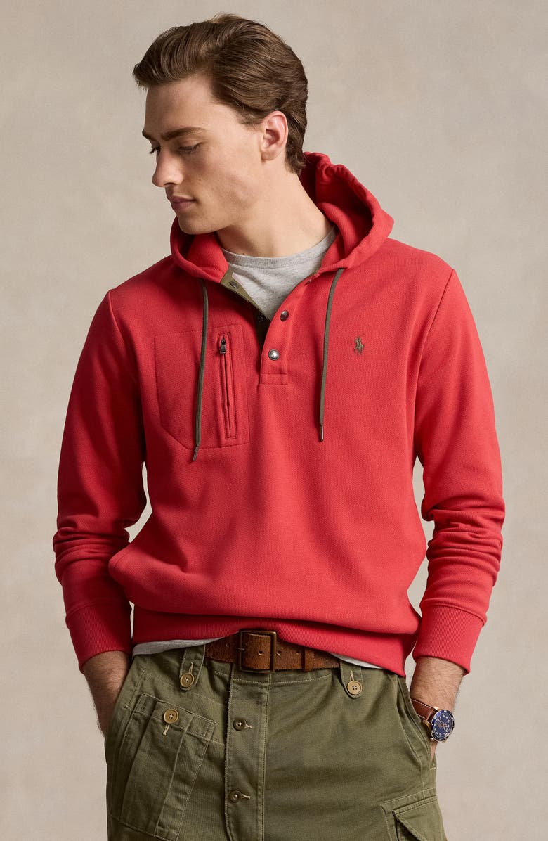 Polo Ralph Lauren Expedition Terry Henley Hoodie, Alternate, color,