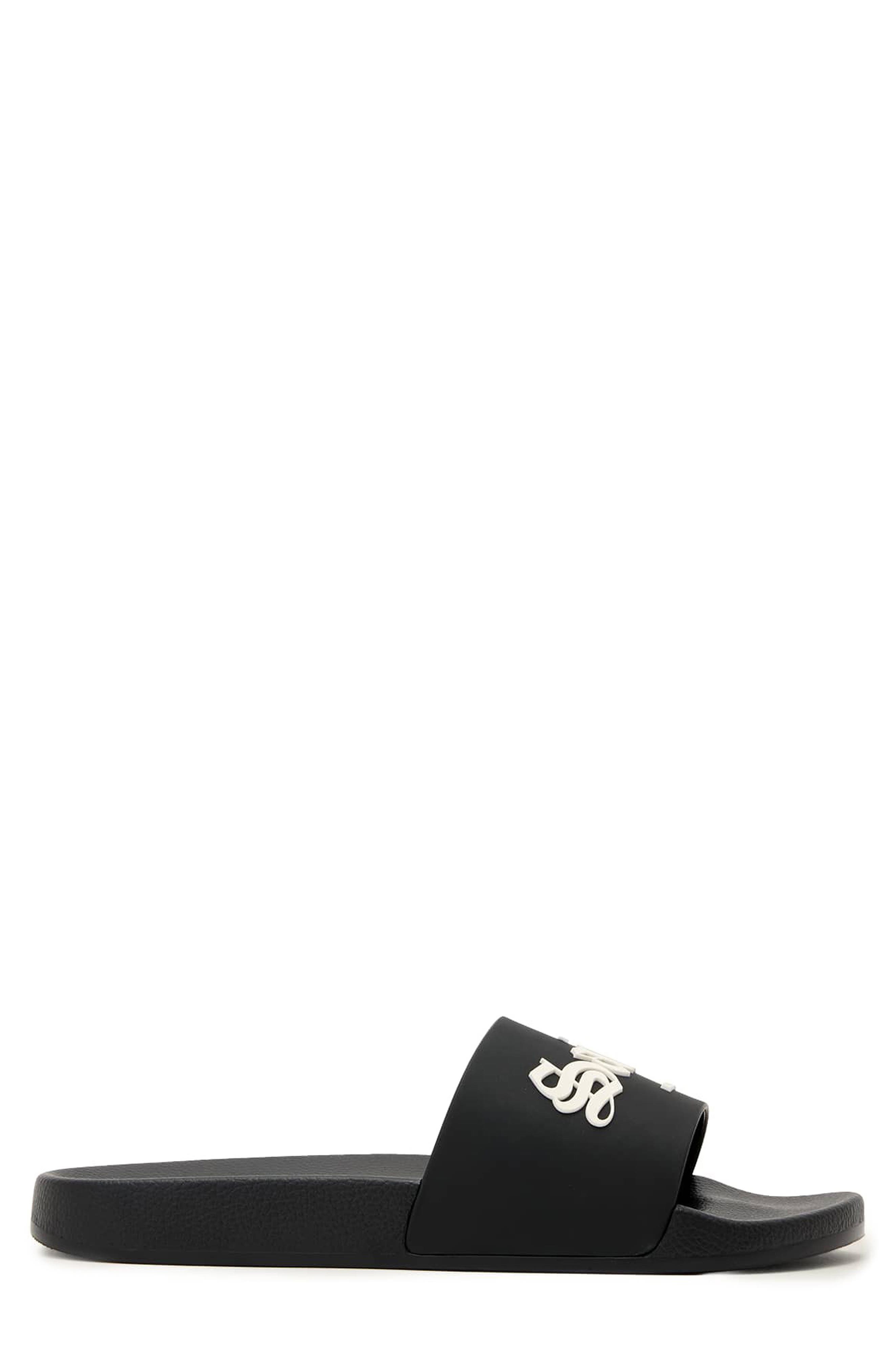 AllSaints Saint Slide Sandal, Alternate, color, Black