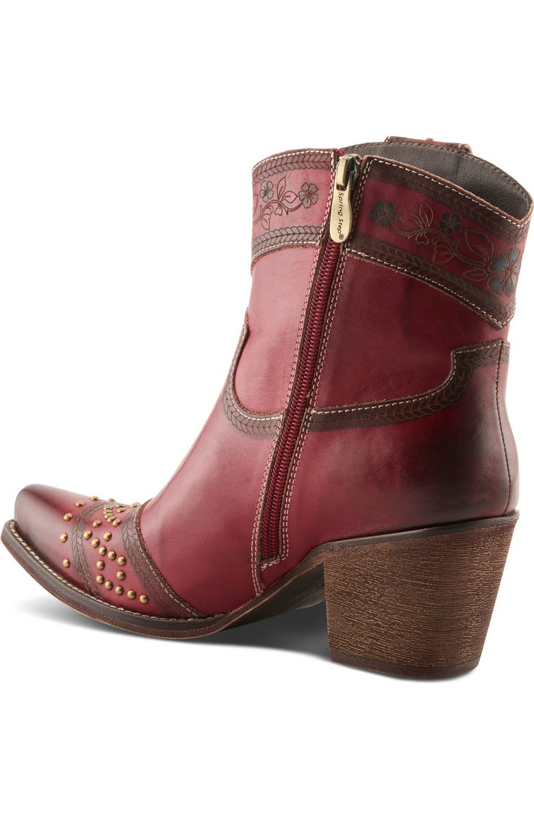 L'Artiste by Spring Step Saddleup Western Boot, Alternate, color, Dark Red Multi
