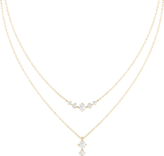Everlee Starlight Layered Lab Diamond Necklace in 14K