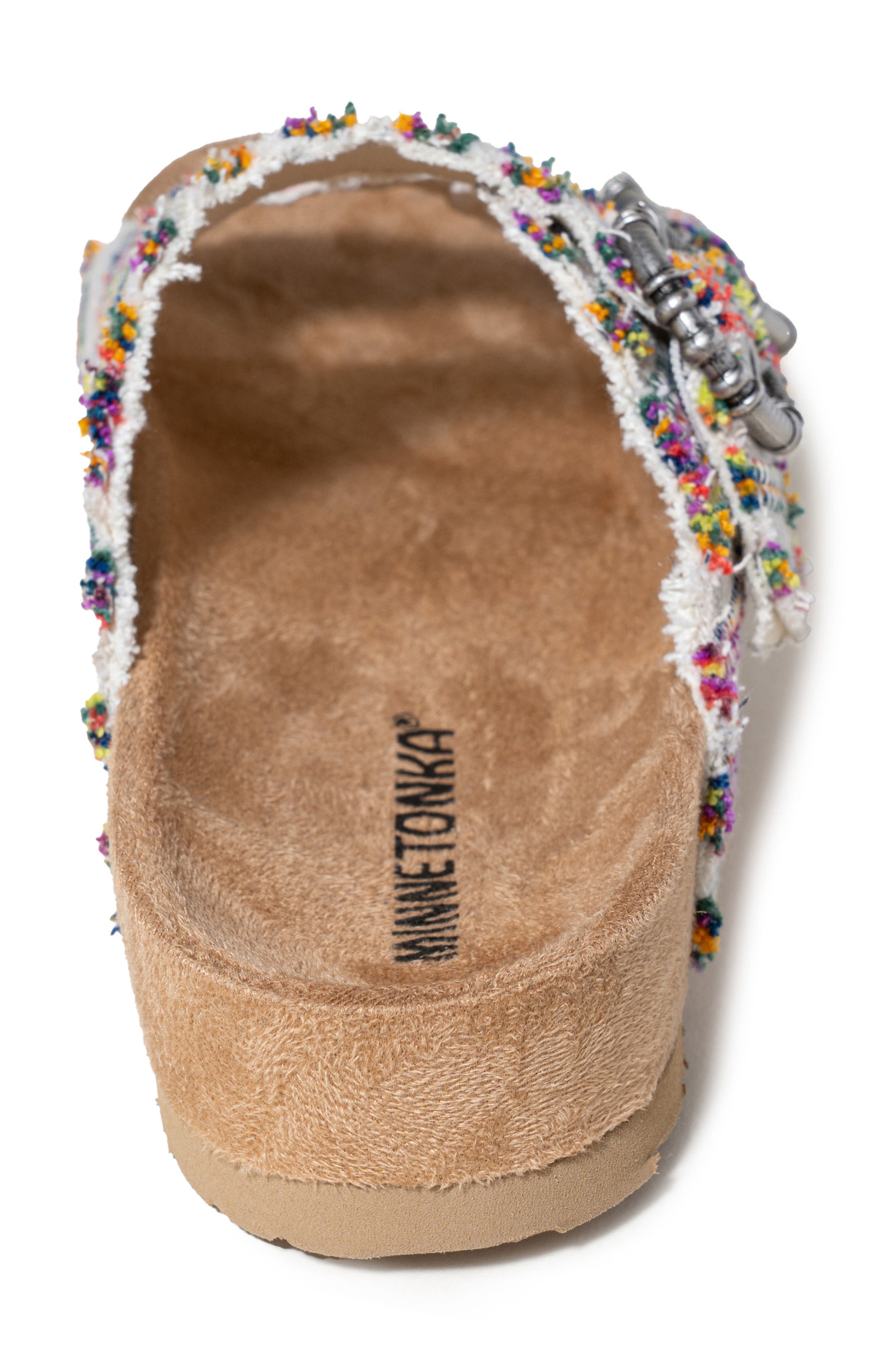 Minnetonka Georgine Sandal, Alternate, color, Fiesta Stripe