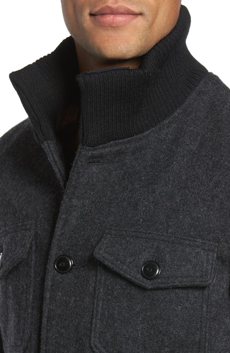 Schott NYC Wool Blend Field Jacket, Alternate, color,