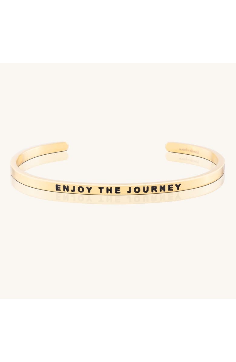 Mantra Enjoy the Journey bracelet, Main, color, Yellow Gold