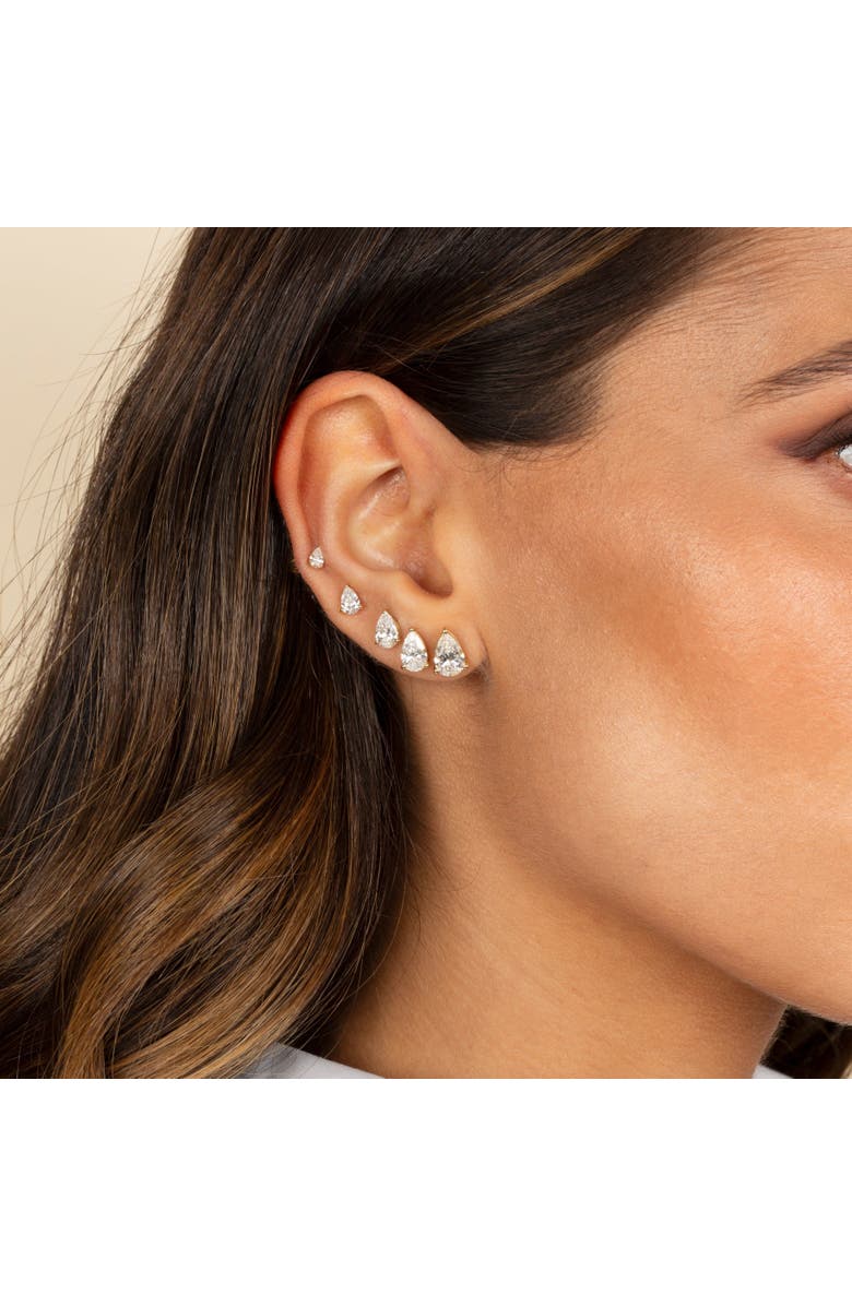 BY ADINA EDEN Lab Grown Diamond Pear Stud Earring 14K, Alternate, color,