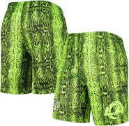 New Era Men's New Era Neon Green Los Angeles Rams Summer Pop Shorts