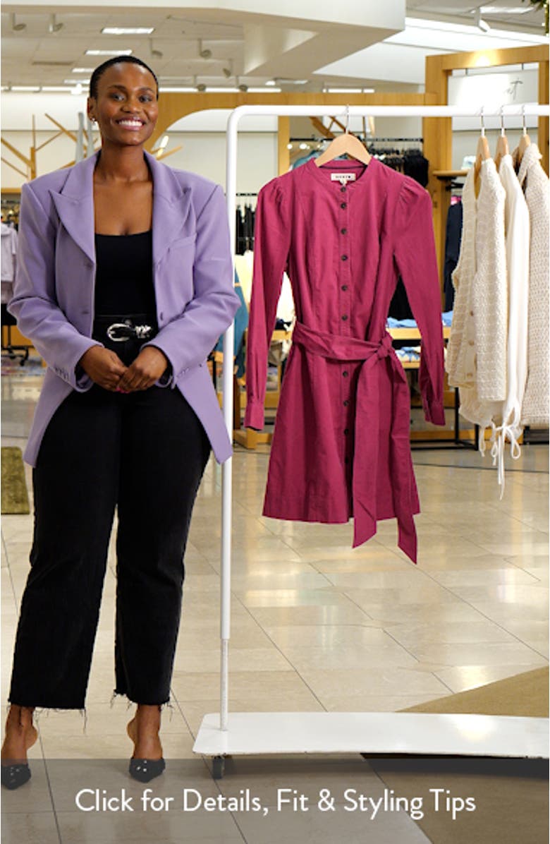 Bre Belted Corduroy Shirtdress, sales video thumbnail
