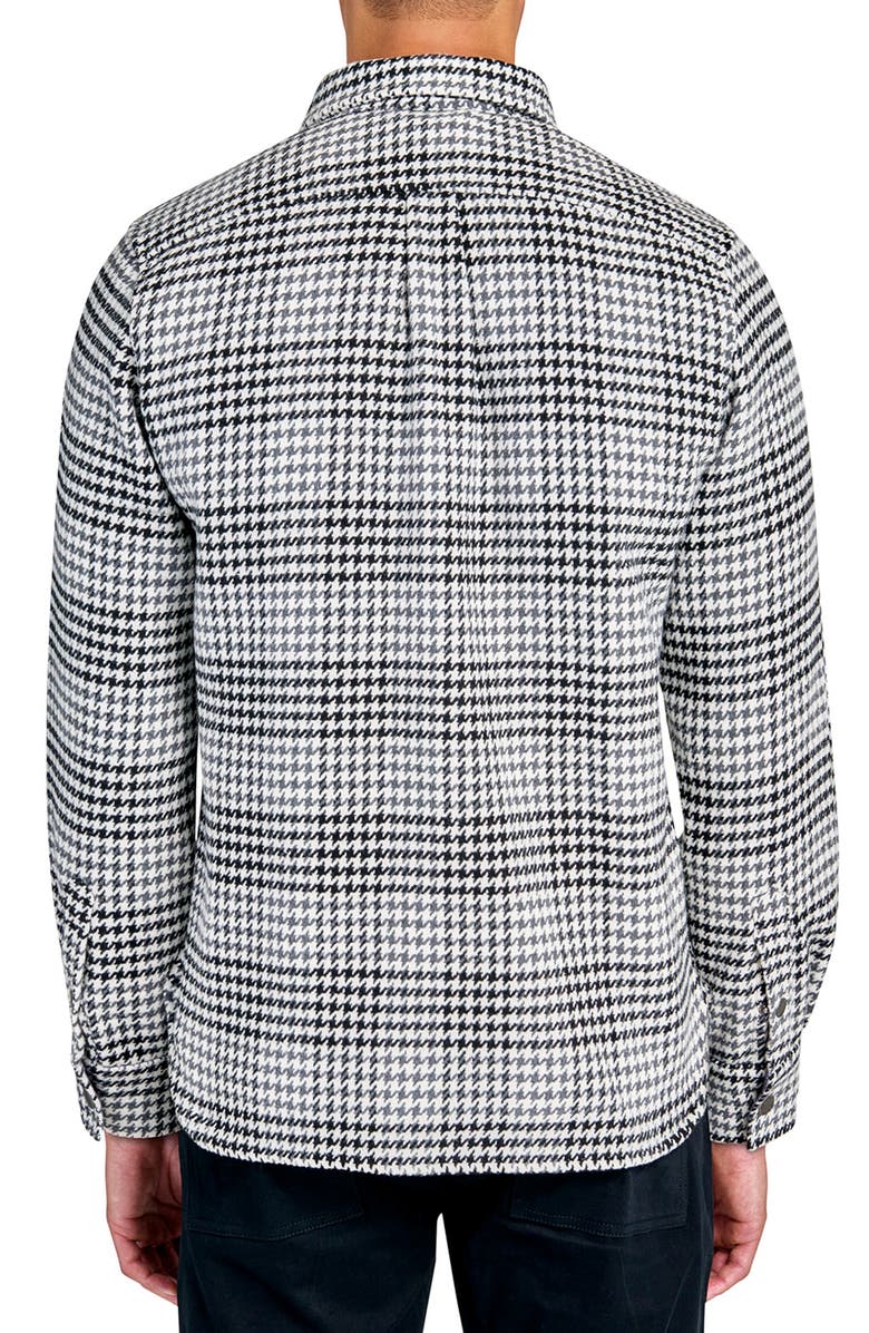 Brooklyn Brigade Houndstooth Printed Shirt Jacket, Alternate, color, Grey