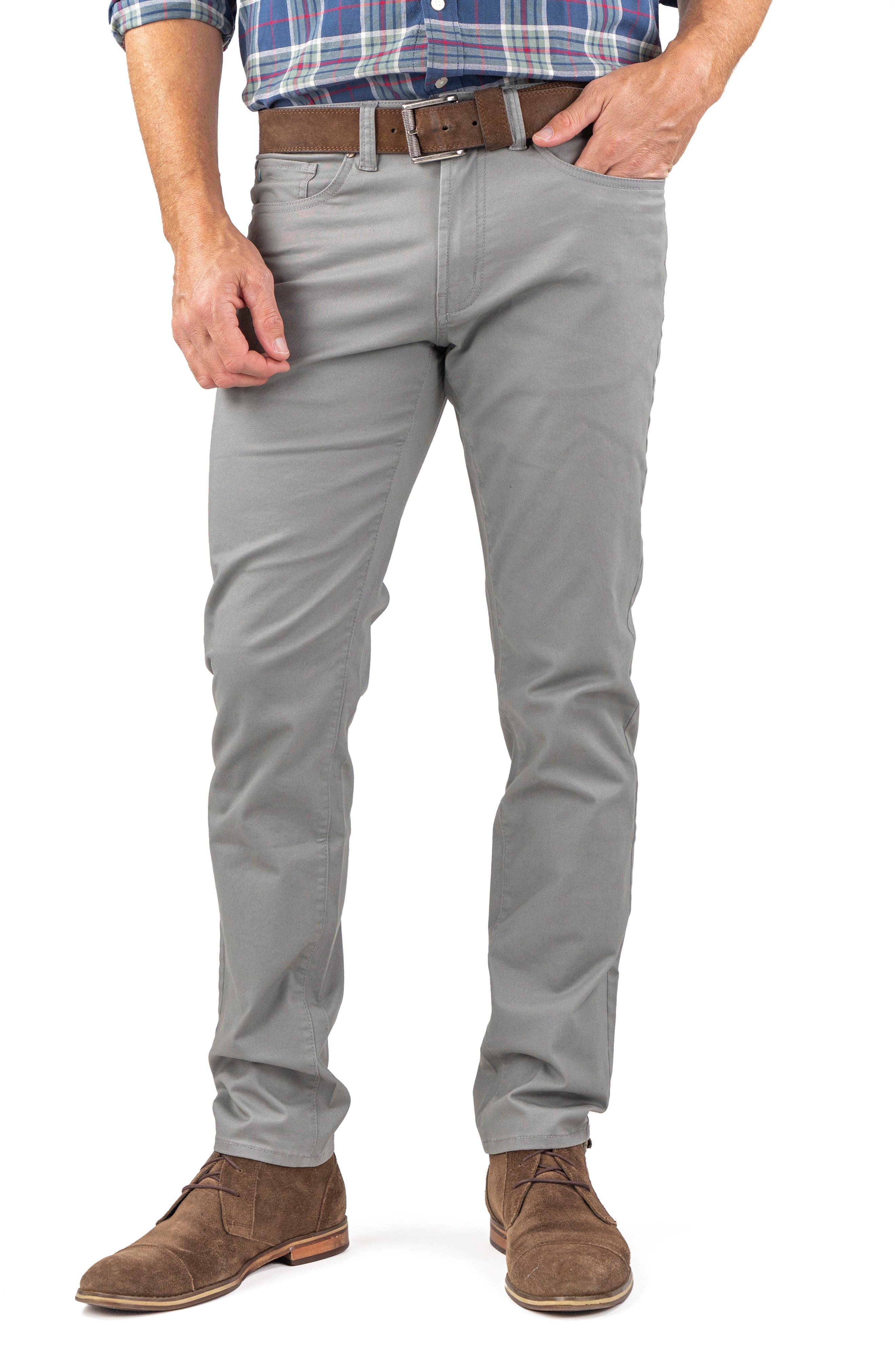 Tailor Vintage Straight Leg Stretch Cotton Twill Pants