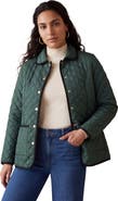 Jessica London Snap-Front Quilted Coat