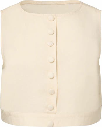 Boxy Linen Boatneck Top