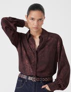 Hush Chiffon Printed Long Sleeve Shirt