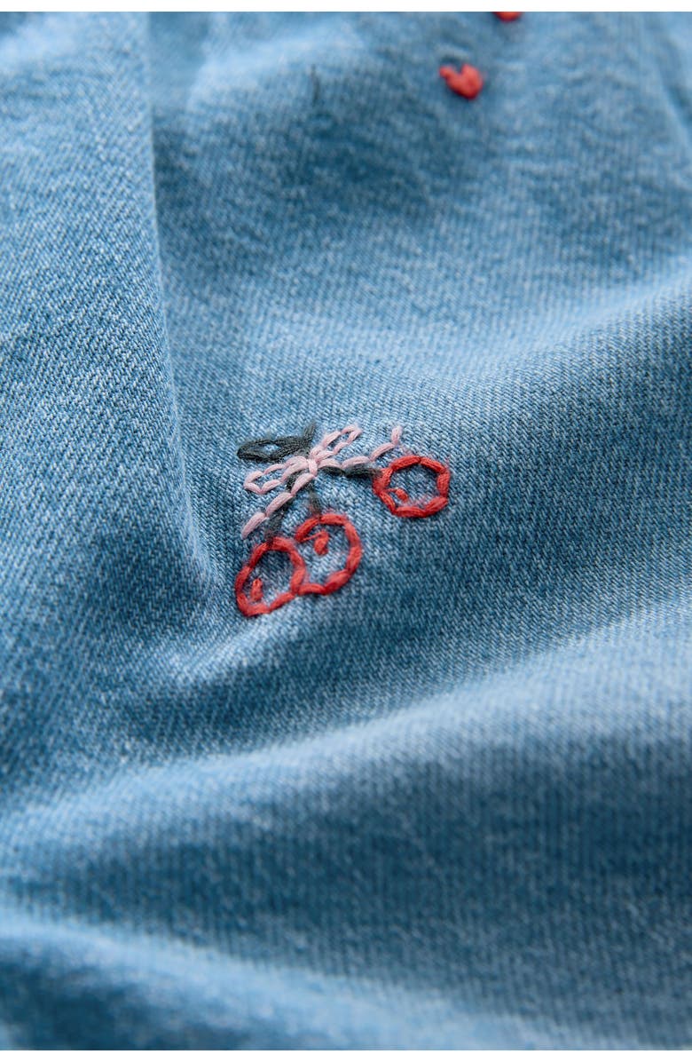 NEXT Kids' Heart Embroidered Jeans, Alternate, color, Blue