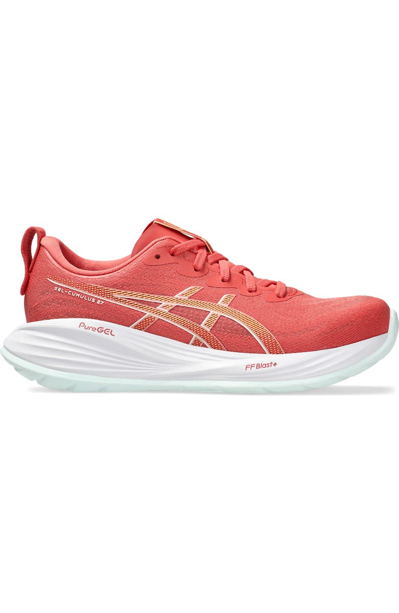 ASICS<sup>®</sup> GEL-CUMULUS<sup>®</sup> 27 Running Shoe, Alternate, color, Dark Pink Clay/ Cream