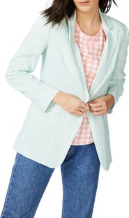 Court & Rowe Pinstripe One-Button Blazer