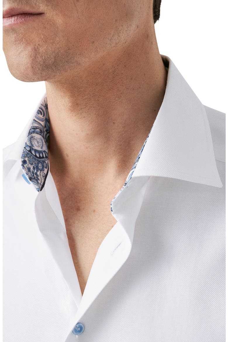 Contemporary Fit Solid Dress Shirt, Alternate, color, WHITE