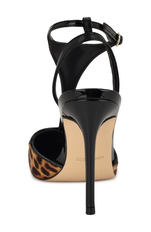 Nine West Fiesta Genuine Calf Hair Pointed Toe Pump In Animal Print
