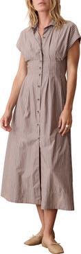 Marine Layer Arden Pima Cotton Midi Shirtdress