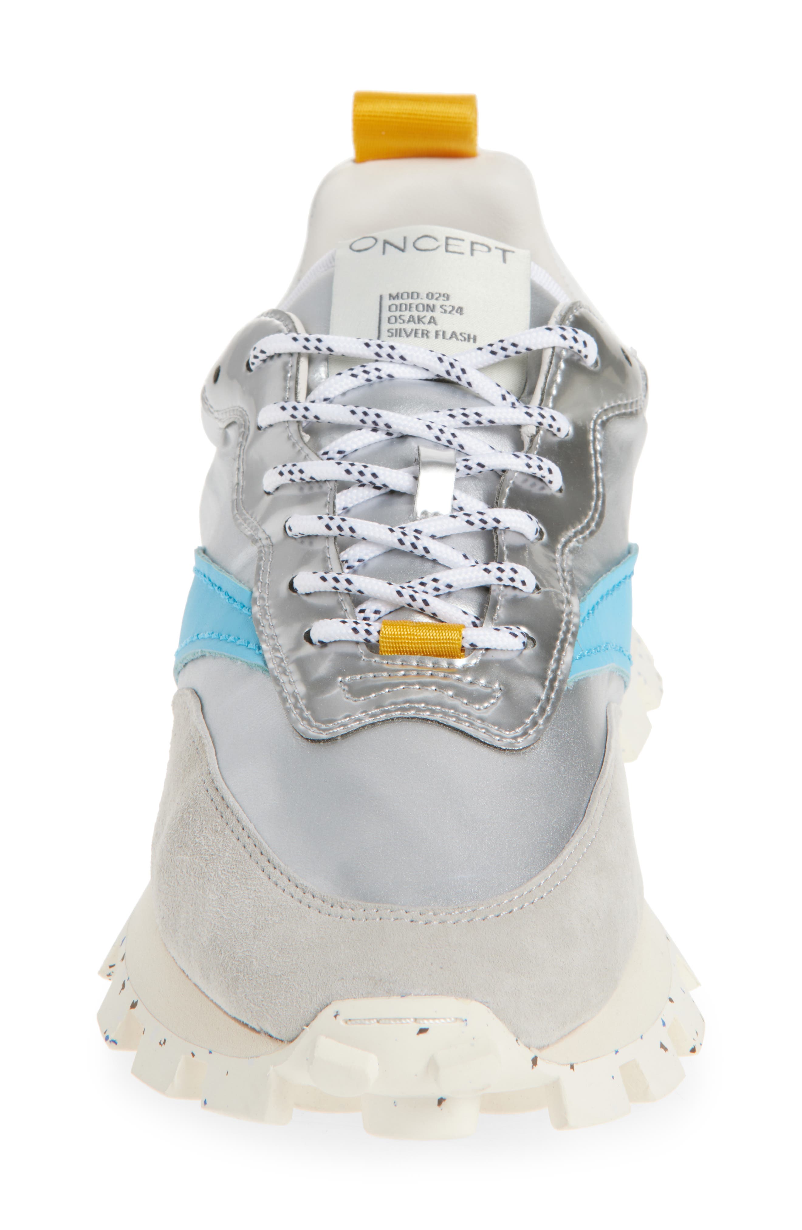 Osaka Lug Sole Sneaker, Alternate, color, SILVER FLASH