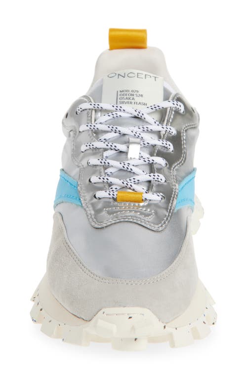 Oncept Osaka Lug Sole Sneaker In Silver Flash