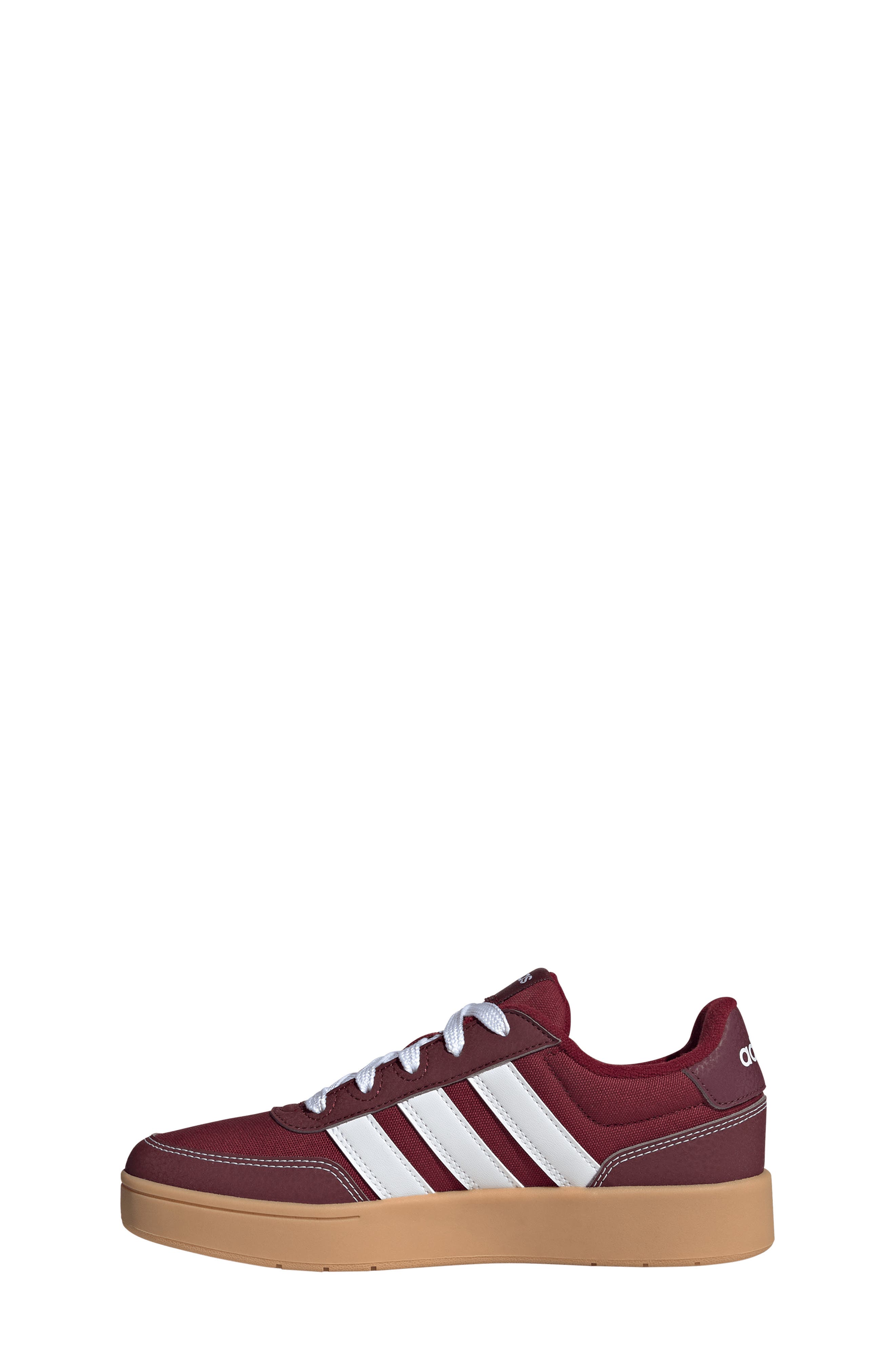 adidas Kids' Breakbase Sneaker, Alternate, color, Burgundy/ White/ Shadow Red