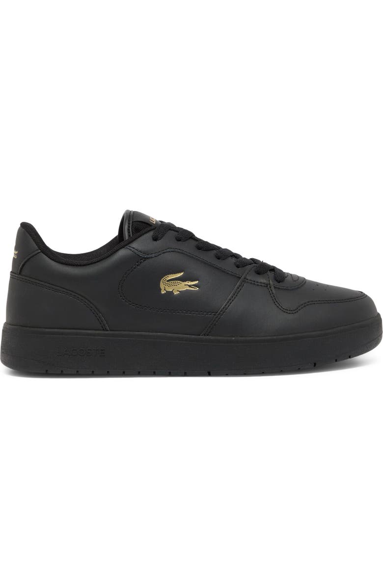 Lacoste Low Top Sneaker, Alternate, color, Black/ Gold