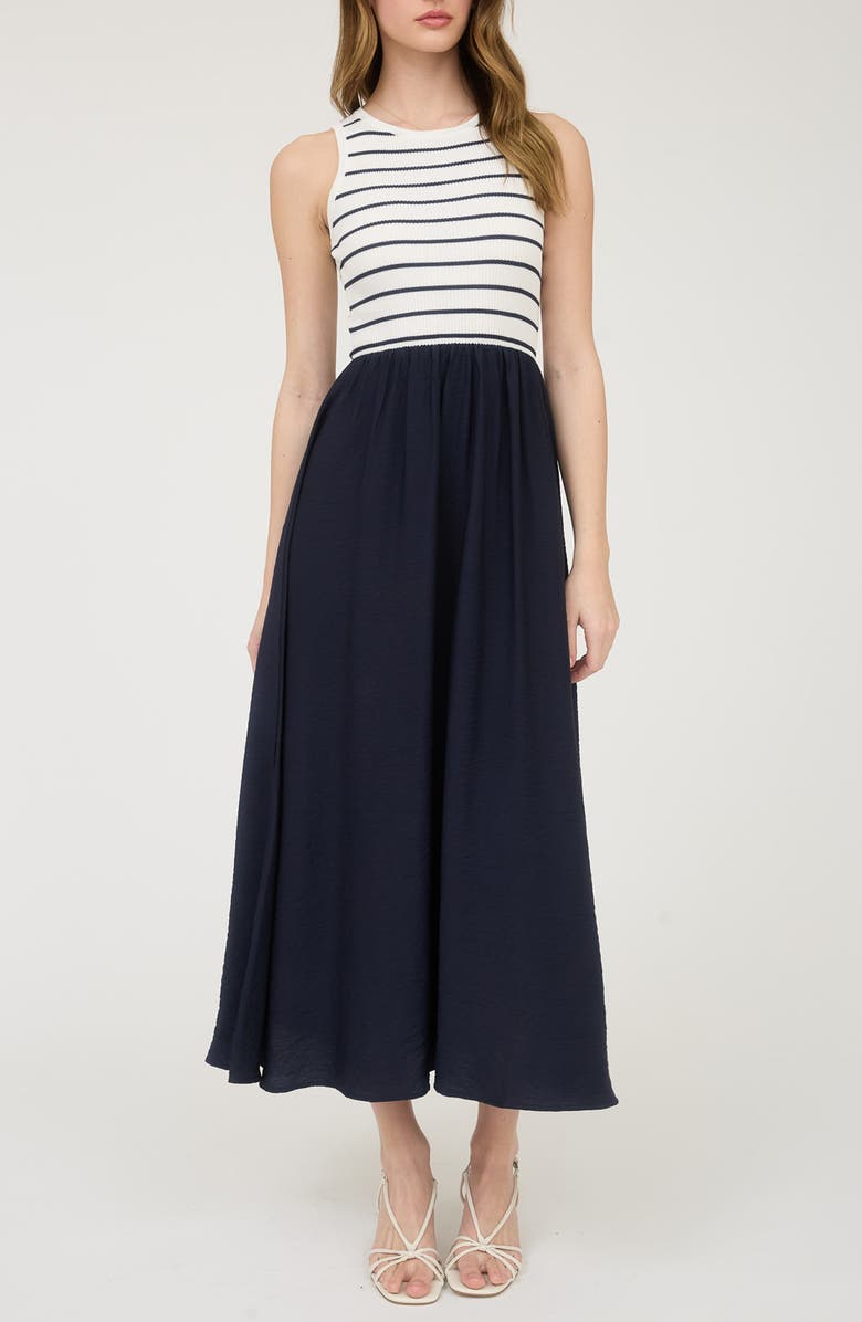 Blu Pepper Sleeveless Midi Dress, Main, color,