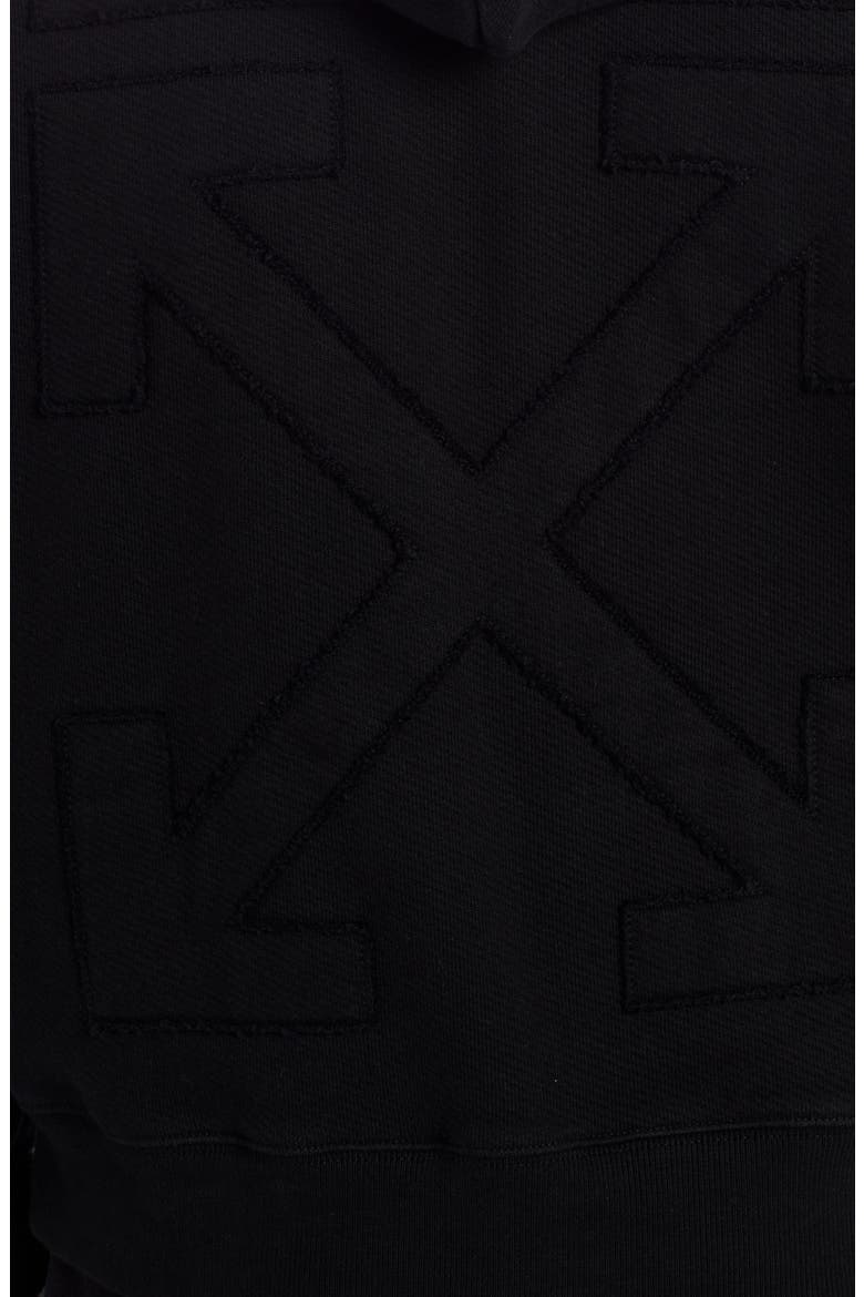 Arrow Logo Slim Hoodie, Alternate, color, BLACK SILVER