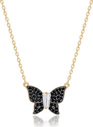 SUZY LEVIAN Cubic Zirconia Butterfly Pavé Pendant Necklace