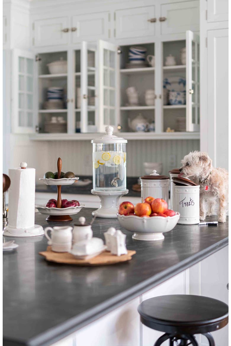 'Berry and Thread' Footed Fruit Bowl, Alternate, color, WHITEWASH