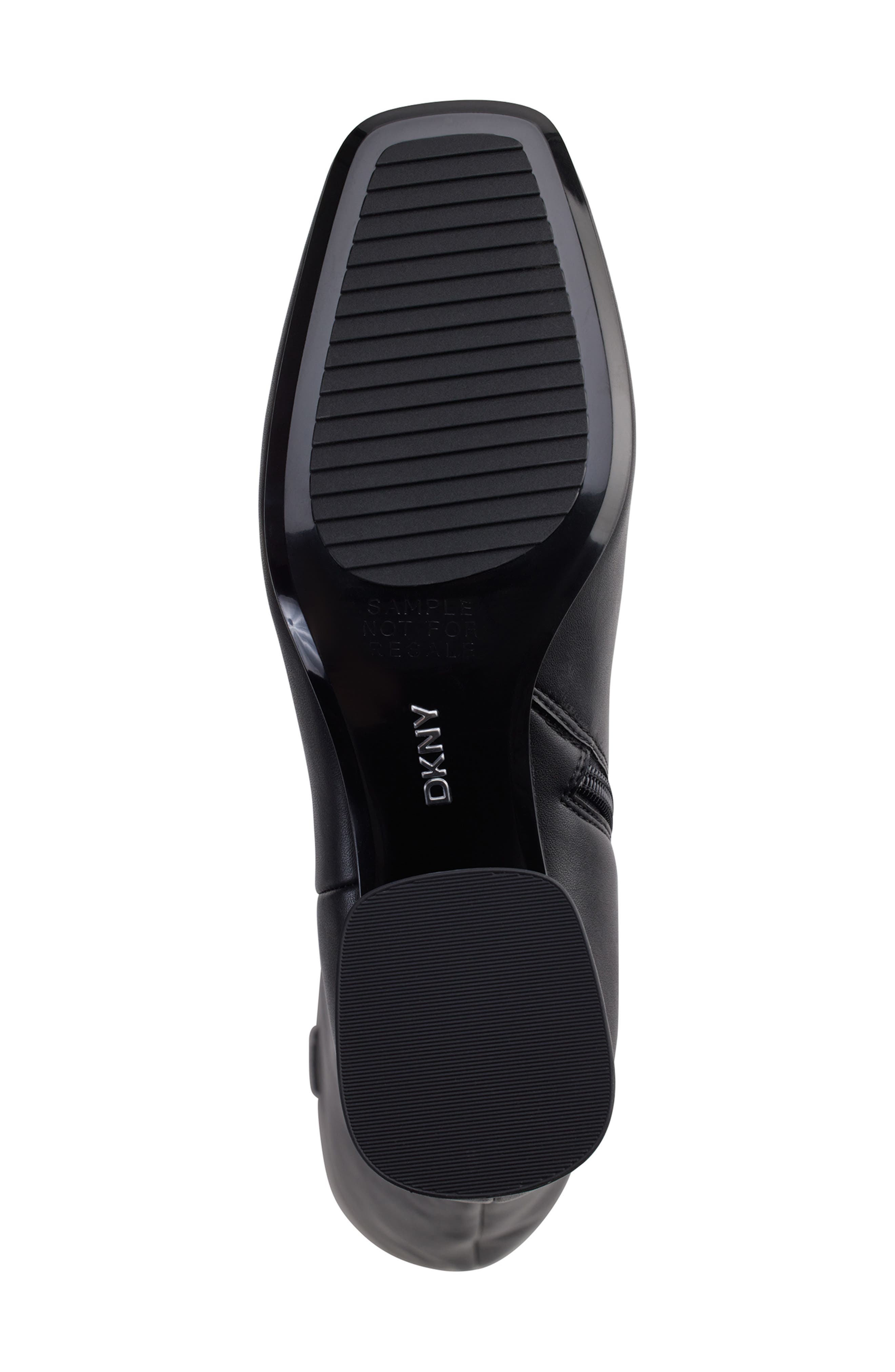 DKNY Cana Knee High Block Heel Boot, Alternate, color, Black