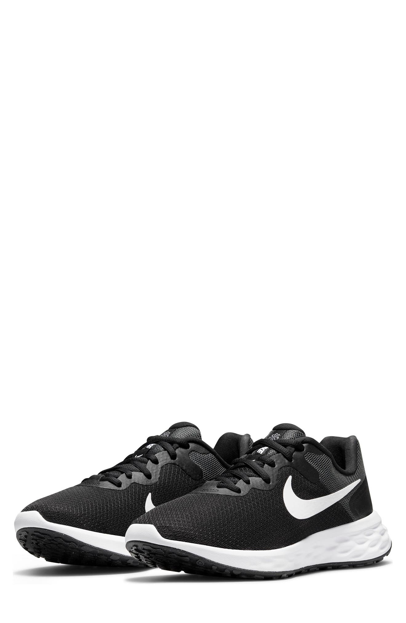 Nike Revolution 6 Running Shoe, Main, color, Black/White