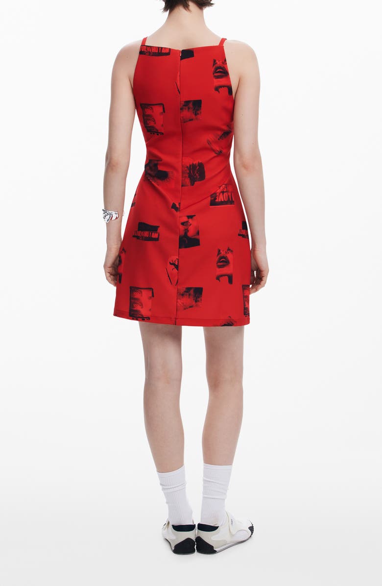 Desigual Sleeveless Minidress, Alternate, color, Red