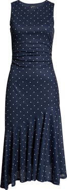 Rails Daija Polka Dot Sleeveless Asymmetric Midi Dress