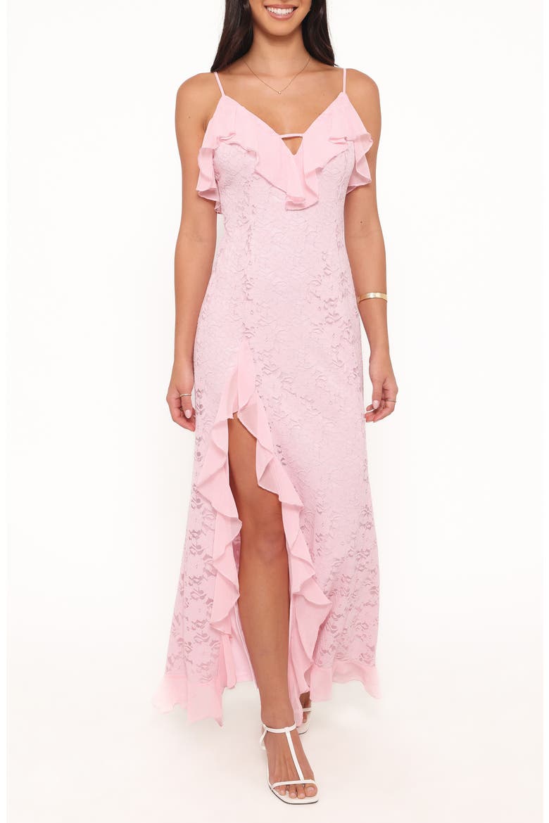 Jamielee Lace Maxi Dress, Main, color, PINK