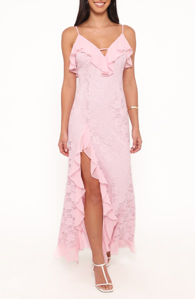 Petal & Pup Jamielee Lace Maxi Dress, Main, color, Pink