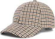 Steve Madden Glen Plaid Bungee Baseball Cap