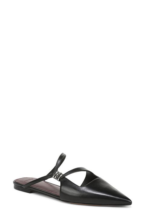 Gilia Strappy Pointed Toe Flat Mule (Women)