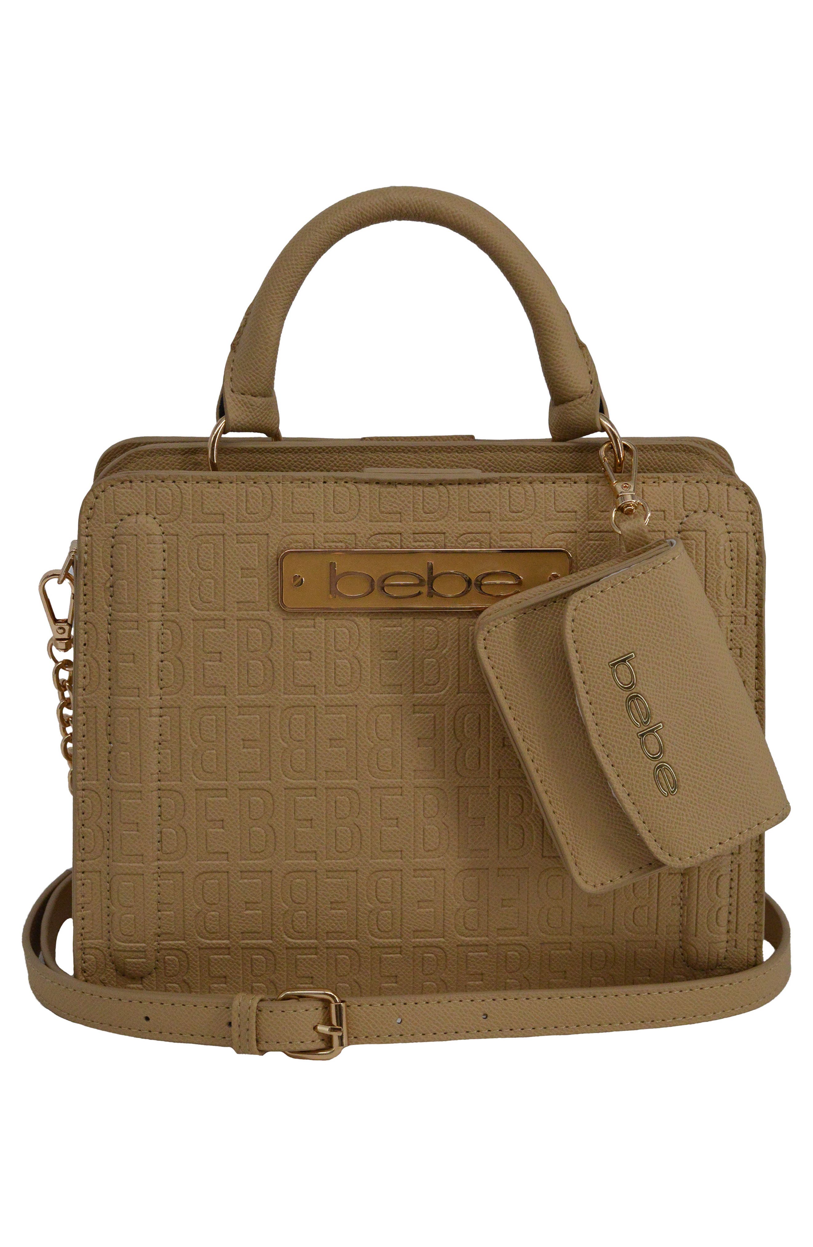 Thea Small Satchel with Card Wallet, Alternate, color, BEIGE