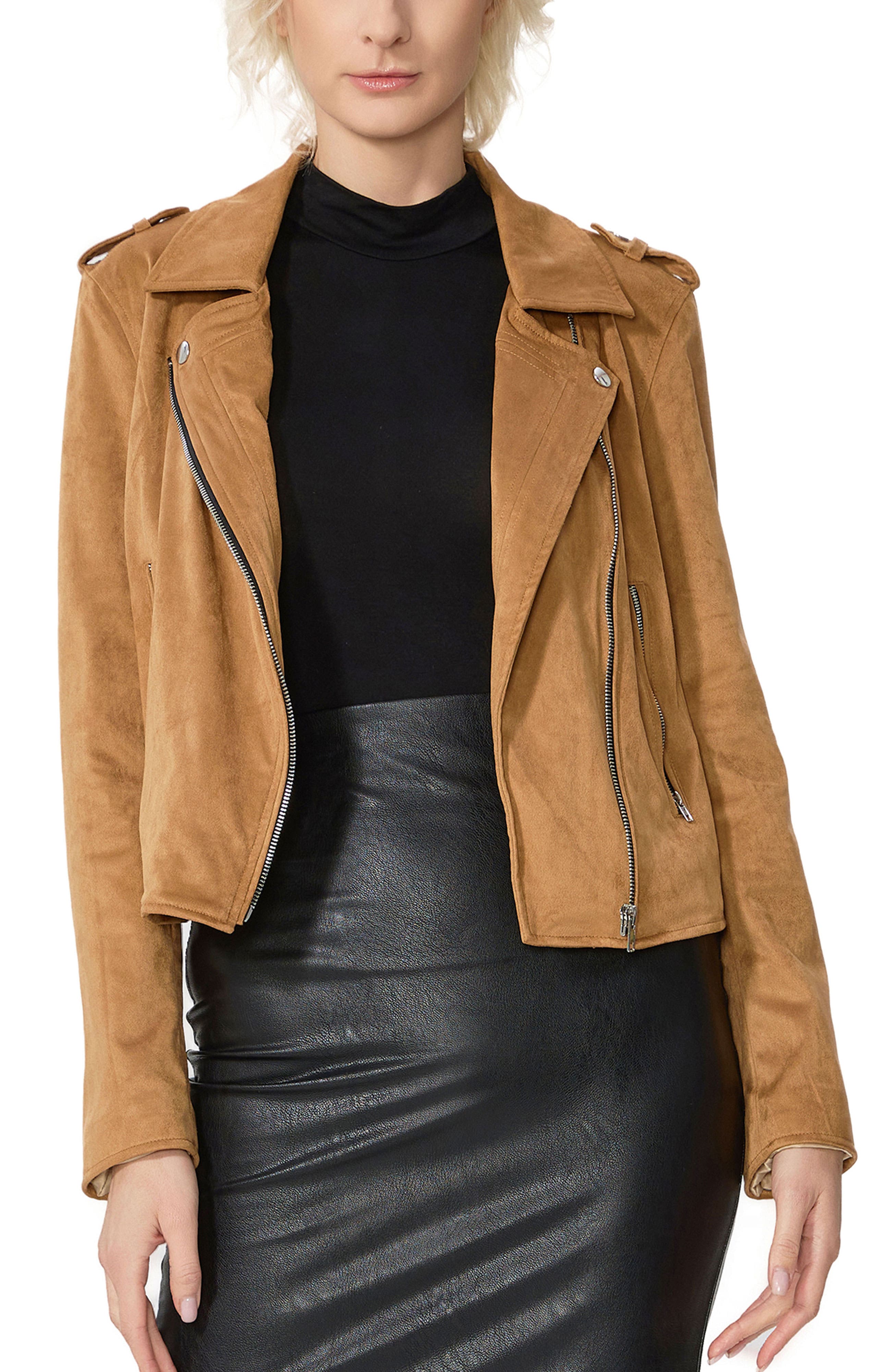 Willa Faux Suede Moto Jacket - image 5