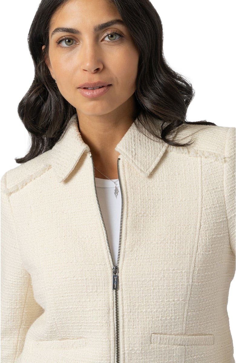 Saint + Sofia Kinley Jacket, Alternate, color, Cream