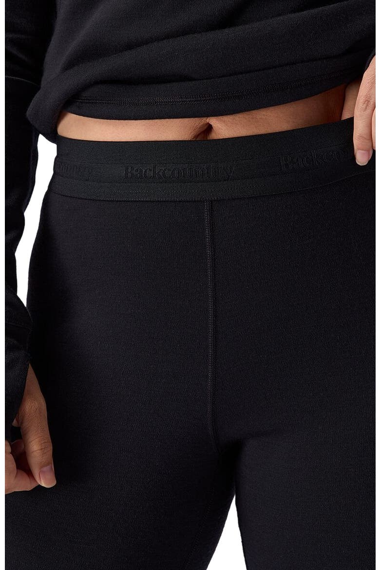 Cedars Rws Merino Mid-Wt Baselayer 3/4 Bottom - Women's, Alternate, color, Black
