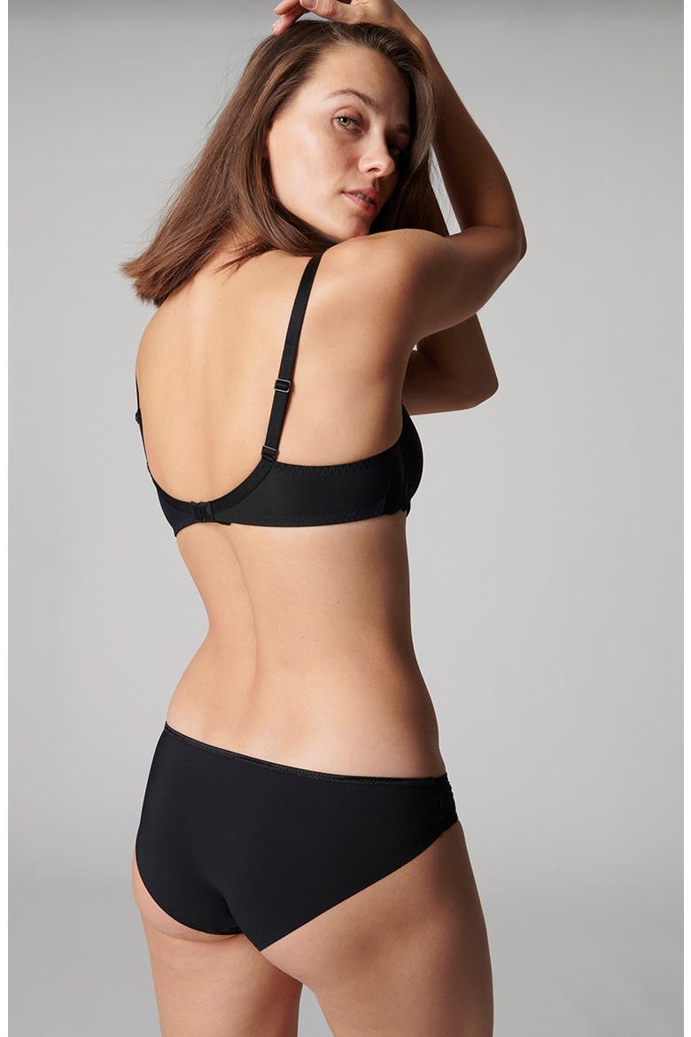 Andora Embroidered Bikini, Alternate, color, BLACK