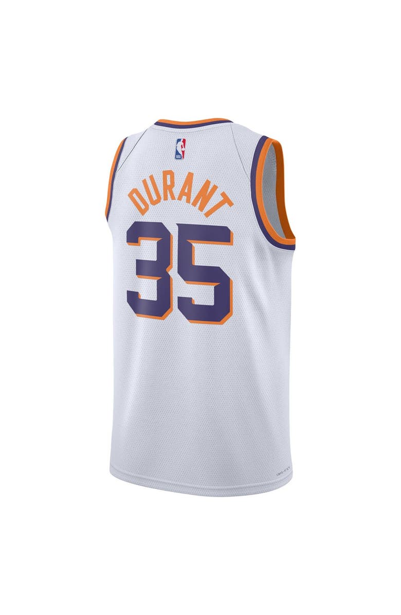 Nike Unisex Nike Kevin Durant White Phoenix Suns Swingman Jersey - Association Edition, Alternate, color, 