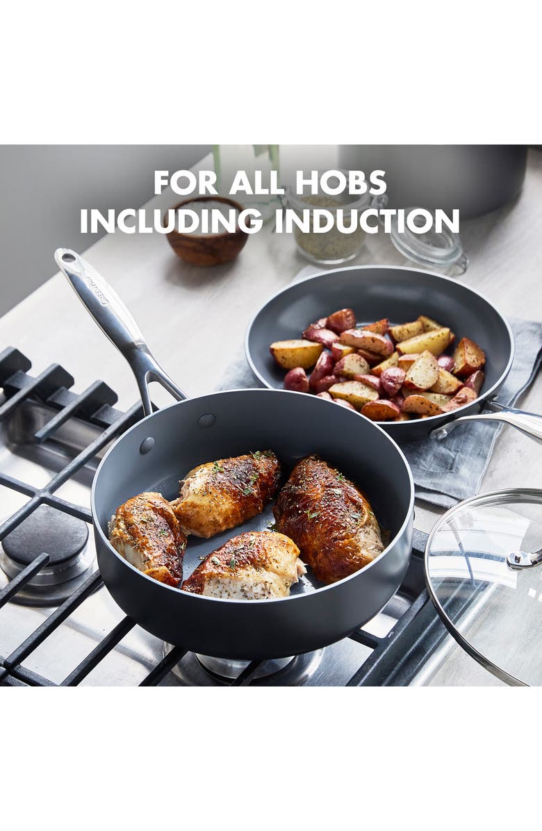 GreenPan Valencia Pro 13-Piece Hard Anodized Aluminum Ceramic Nonstick Cookware Set, Alternate, color,