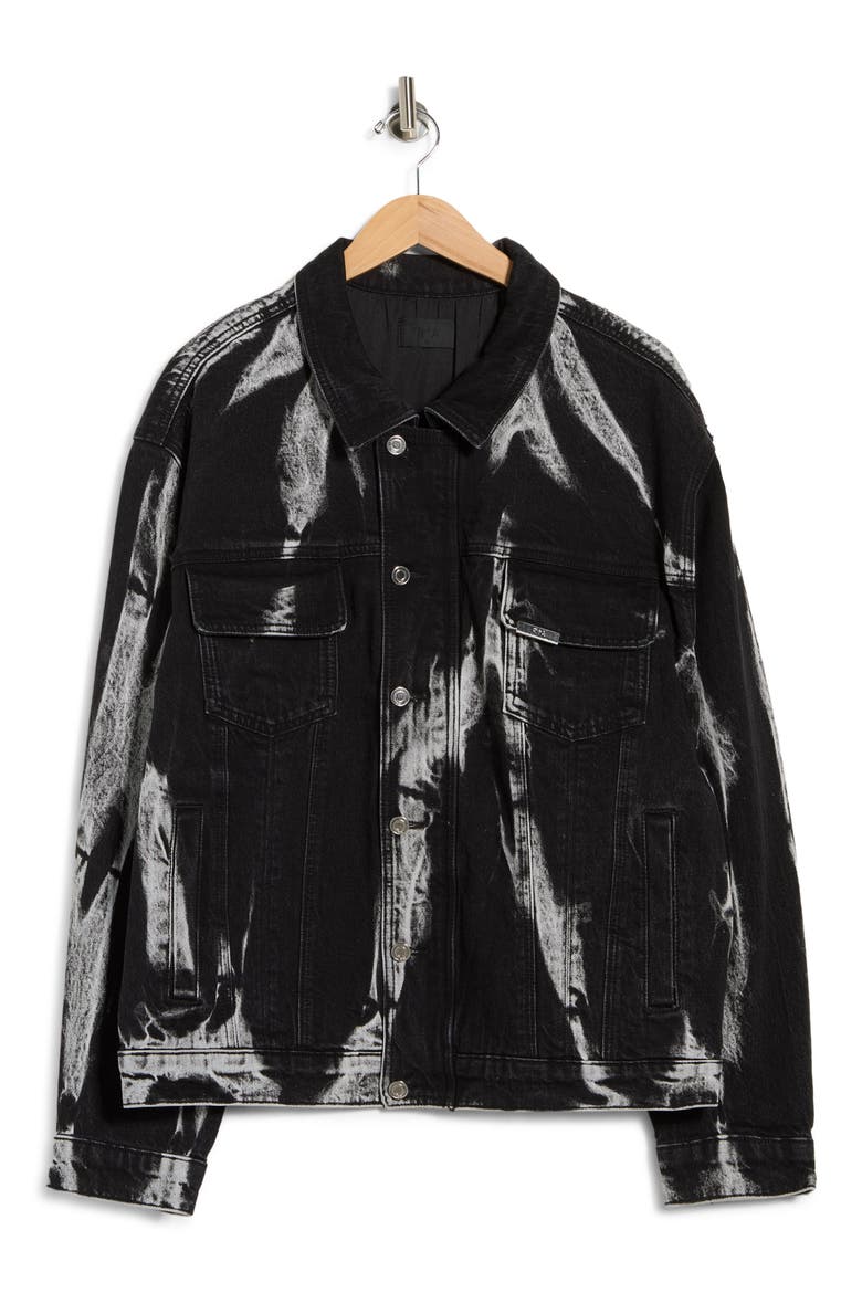 Danny Denim Trucker Jacket, Alternate, color, BLACK MARQUINA